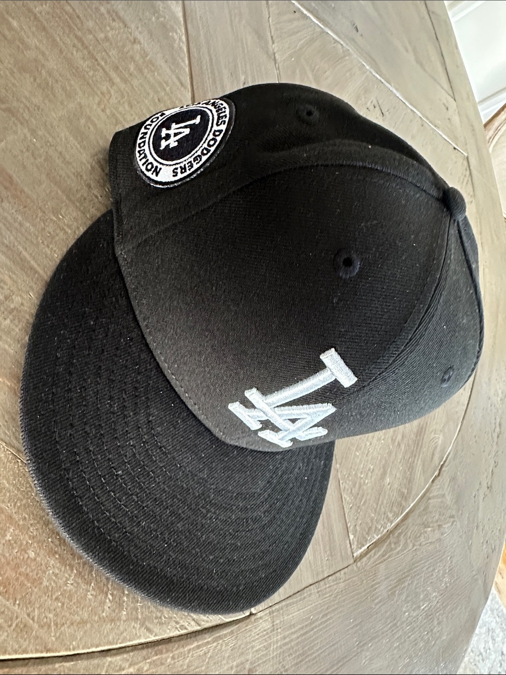 Los Angeles Dodgers Black Baseball Cap with White Logo